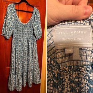 Hill House Louisa Trailing Vine Blue Crepe Dress
Size XXL